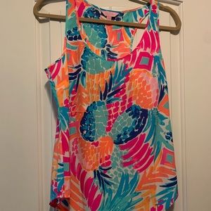 Lilly Pulitzer Alyssa silk top- S